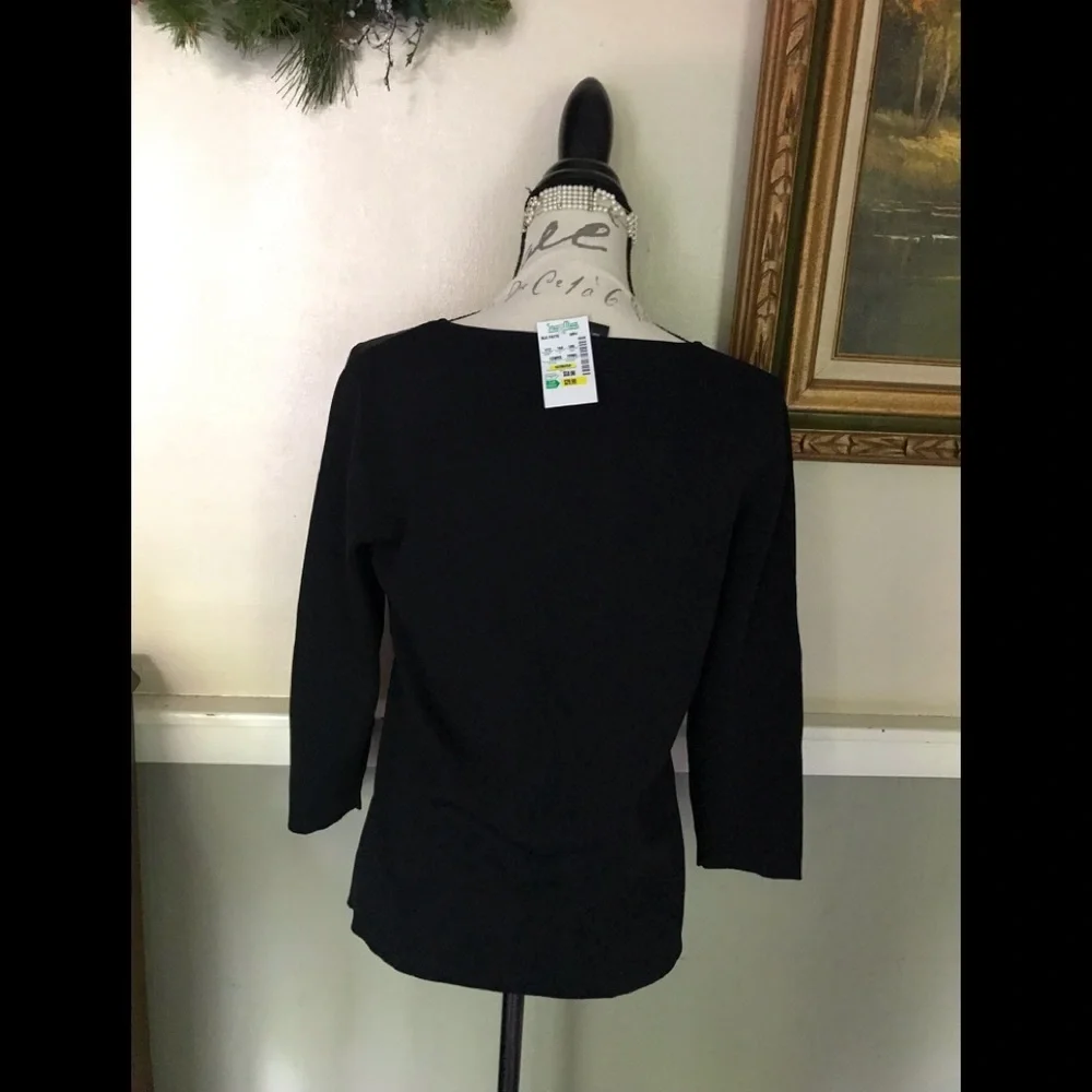 🖤 Black Cat Sequin Pumpkin Top L NWT 58.00 Last One Left - Picture 5 of 9